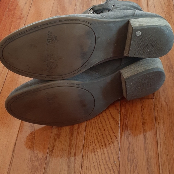 Nine West Gray Suede Ankle Boots - Picture 7 of 8